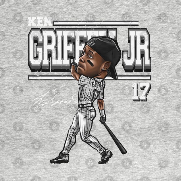 Ken Griffey Jr. Chicago W Cartoon by ganisfarhan